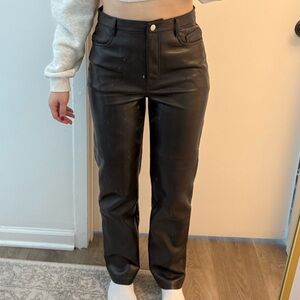 Aritzia Wilfred Melina pants 6 dark brown